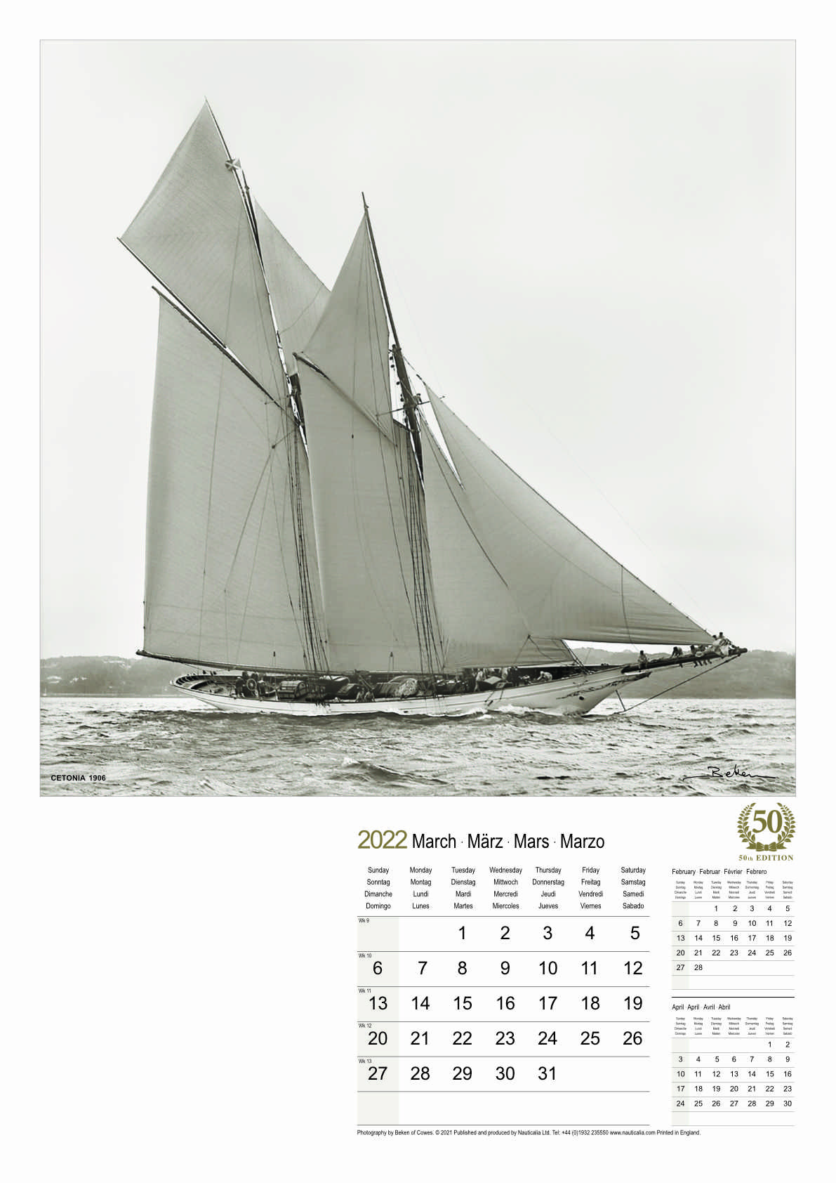 Calendar Classic Beken of Cowes Marine Photography